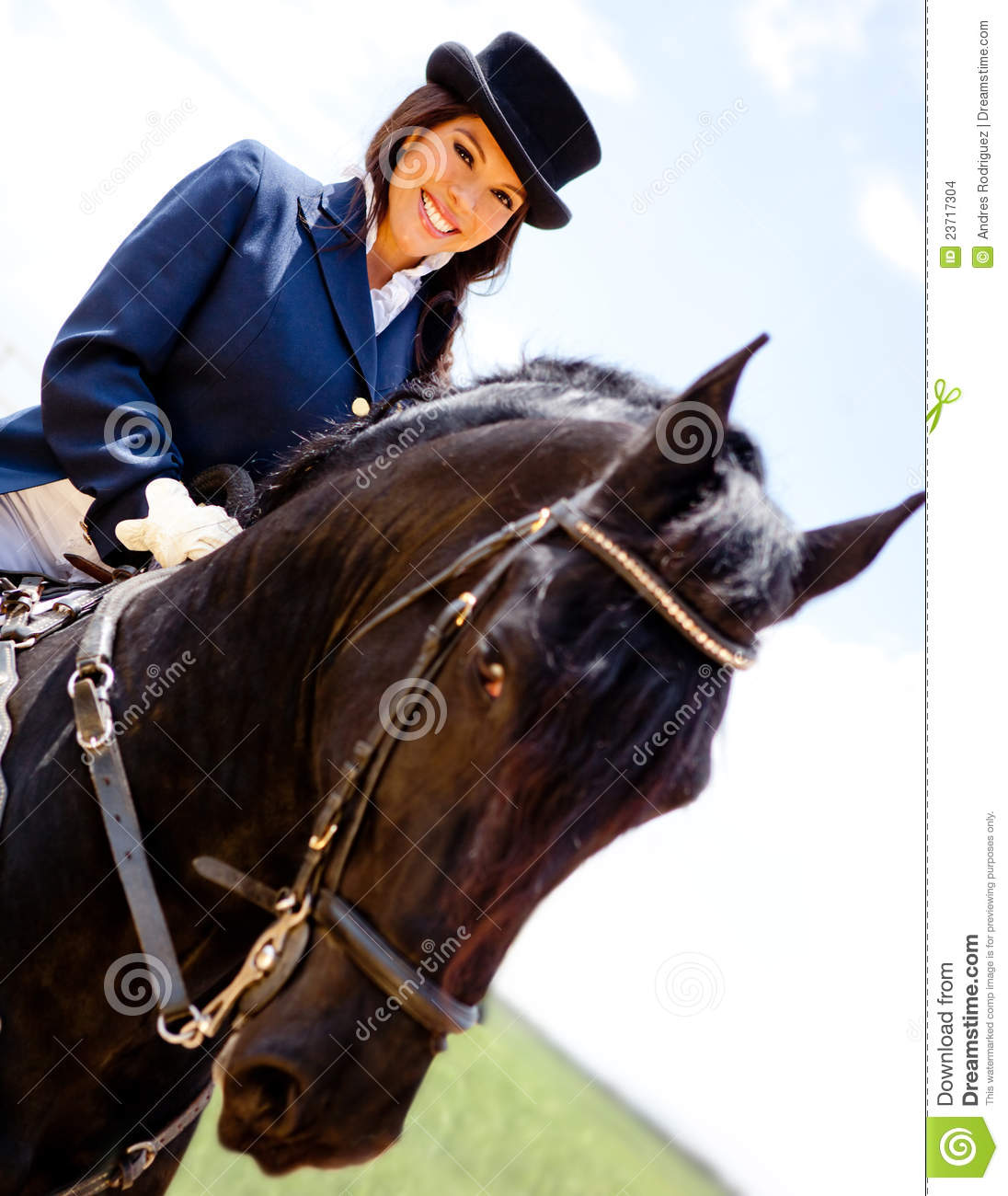 Woman Horseback Riding Stock Images   Image  23717304