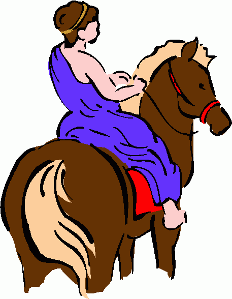 Woman Riding Horse Clipart   Woman Riding Horse Clip Art