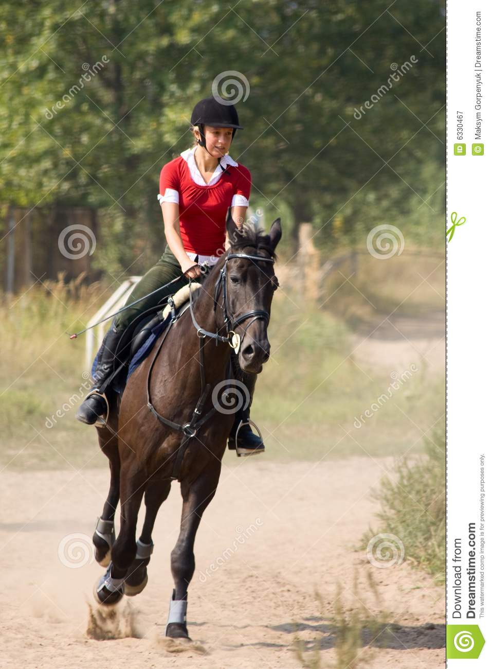 Woman Riding Horseback Royalty Free Stock Photography   Image  6330467