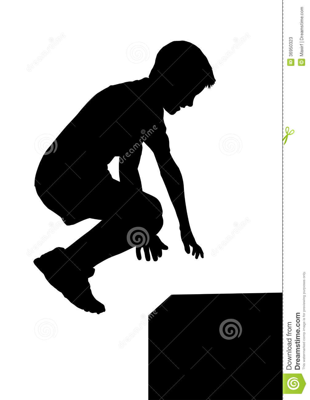 Boy Fitness Exerciser Jumping Silhouette Stock Photos   Image