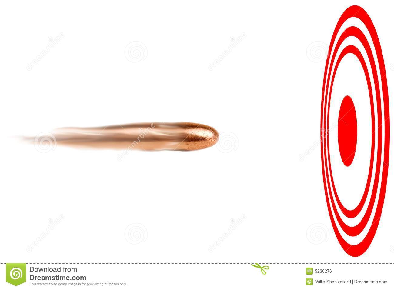 Bullet Bullseye Royalty Free Stock Image   Image  5230276