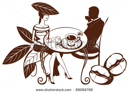Coffee With Sweets  Picture Has Elements Of Coffee Beans Tea Leaves
