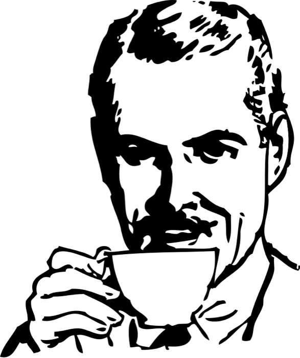 Drinking Coffee Images Man Drinking Coffee Png