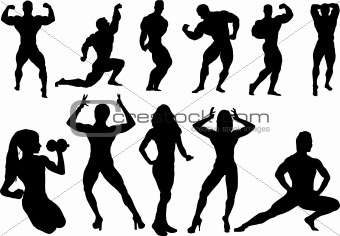 Image 3016743  Body Building Silhouette From Crestock Stock Photos