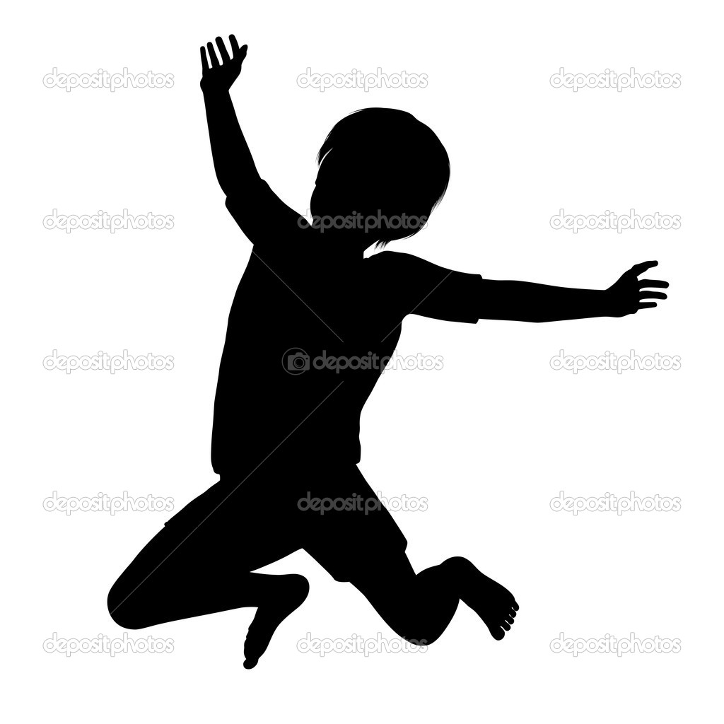 Jumping Child   Stock Vector   Diamond Images  8891169