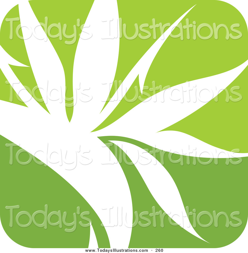     Leaf Logo Icon Layered Green Leaf Logo Icon Over Solid White Green And