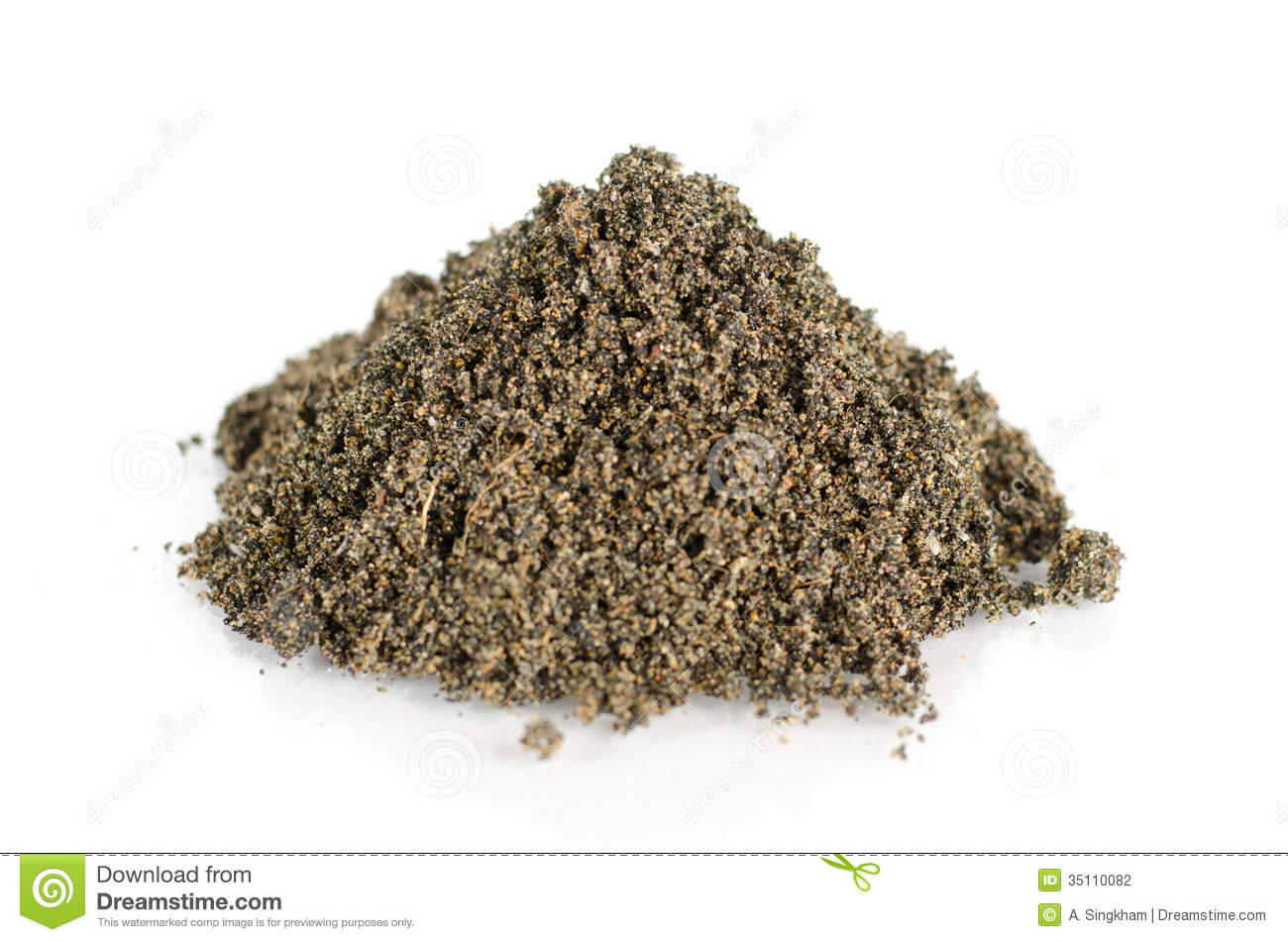 Mixed Of Sand Soil And Rice Husk Ash For Plantation Stock Photography