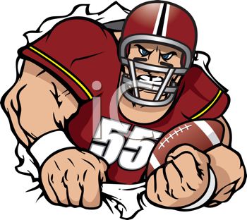 Muscle Football Player Clipart   Cliparthut   Free Clipart