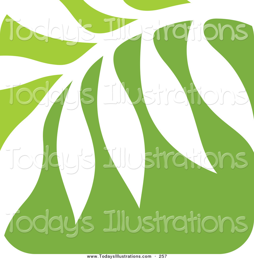 Nature Fern Leaf Logo Icon Layered Green Leaf Logo Icon Over Solid