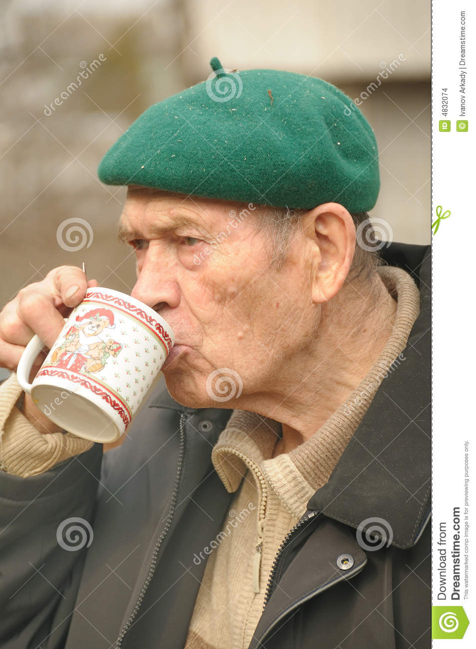 Old Men Drinking Stock Images   Image  4832074