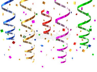 Party Streamers Clip Art Pictures