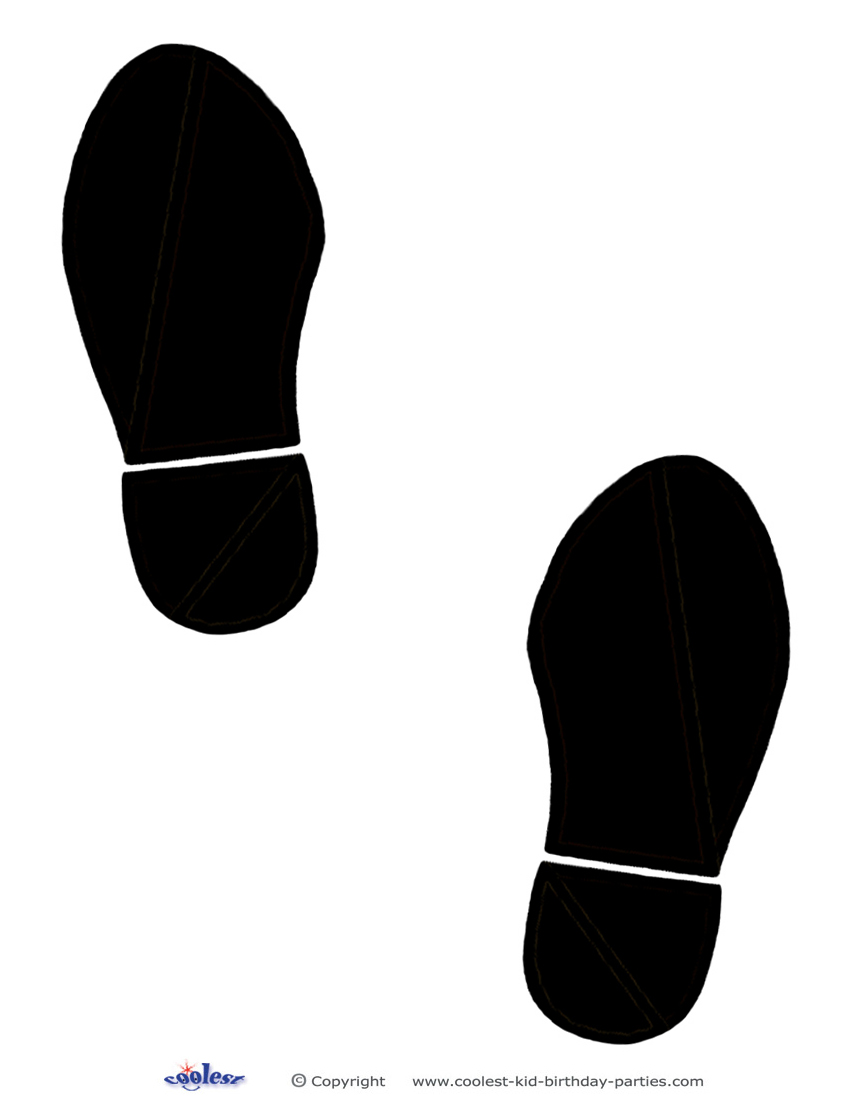 Printable Black Footprints   Coolest Free Printables