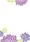 Purple And Green Floral Background