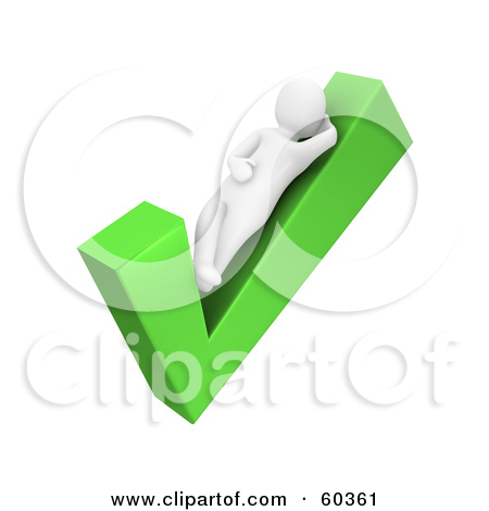 Rf  Clipart Illustration Of A 3d Complete Checklist On A Clipboard   2