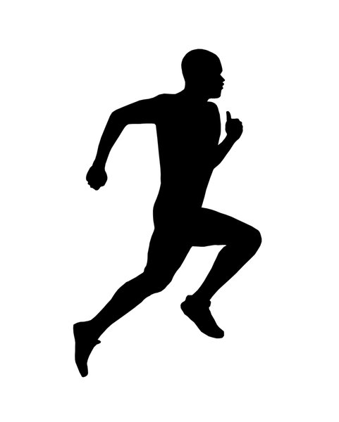 Silhouette Of Runner   Free Stock Photos   Rgbstock  Free Stock Images