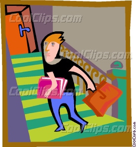 Student Climbing Stairs Clipart Man Climbing Stairs