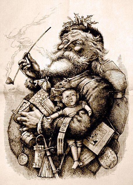 Thomas Nast S Most Famous Drawing  Merry Old Santa Claus  From