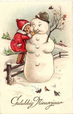 Vintage Snowmen On Pinterest   Snowman Victorian And Vintage Cards