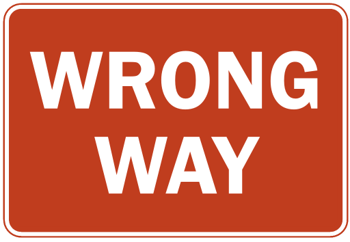Wrong Way   Http   Www Wpclipart Com Travel Us Road Signs Regulation