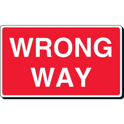 Wrong Way Sign Clip Art Wrong Way Sign