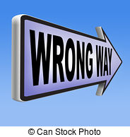 Wrong Way Sign Clipart And Stock Illustrations  737 Wrong Way Sign