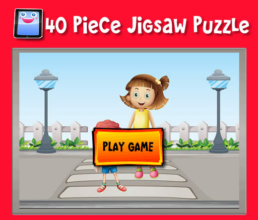 40 Piece Jigsaw Puzzle  Crossing The Street