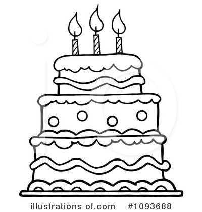Black And White Cake Clipart