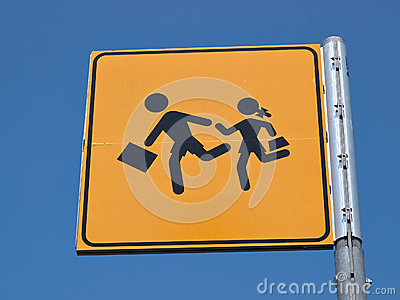 Children Crossing Street Sign Royalty Free Stock Photography   Image    