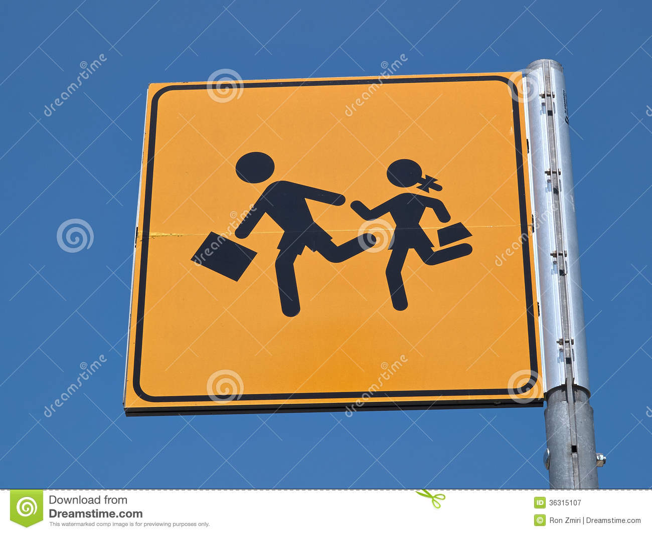 Children Crossing Street Sign Royalty Free Stock Photography   Image