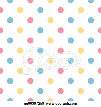       Colorful Polka Dot Pattern In Pastel Colors  Clipart Gg66397259
