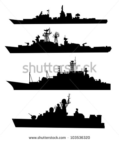      Com Pic 103536320 Stock Vector The Black Silhouettes Of A Ship Html