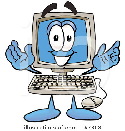 Computer Clipart  7803   Illustration By Toons4biz