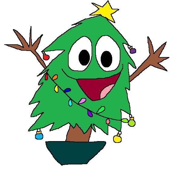 Funny Christmas Tree Cartoon Pictures Clip Art Images