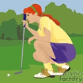 Golfers Golfing Women Woman Lady Ladies Girls Girl Golfers001 Gif Clip    