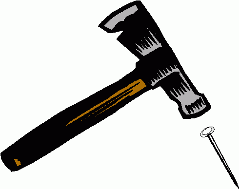 Hammer And Nail Clip Art   Group Picture Image By Tag
