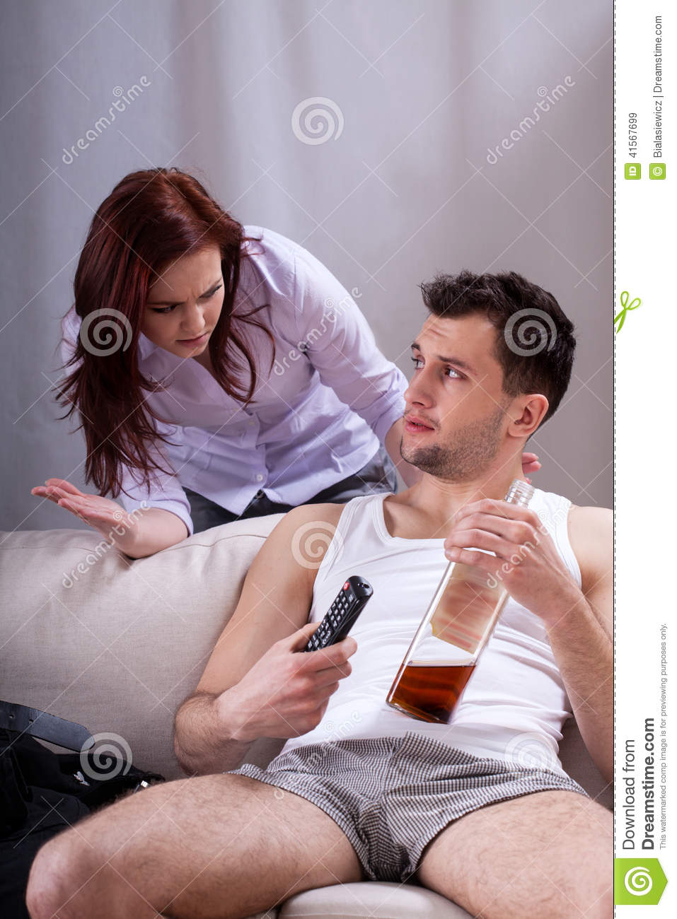 Lazy Man Drinking Whiskey Stock Photo   Image  41567699