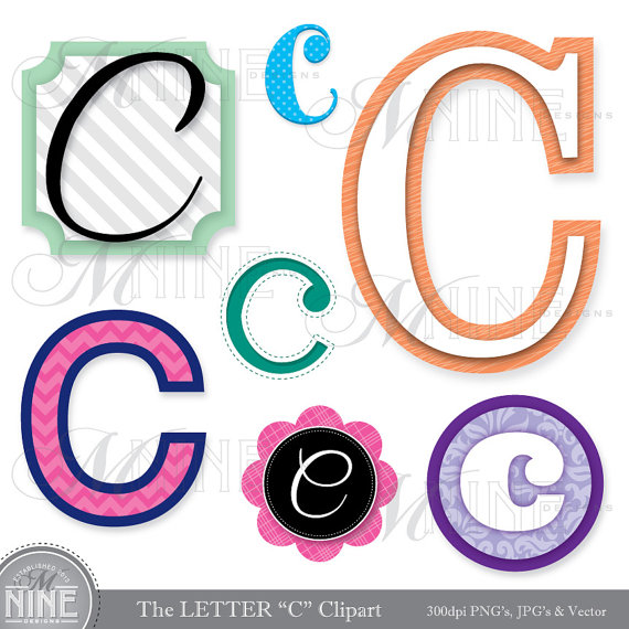 Letters Clipart Letter C Clip Art Graphics Vector File Instant    