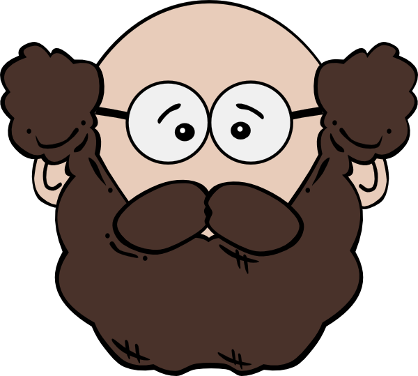 Man With Mustache And Beard Clip Art At Clker Com   Vector Clip Art