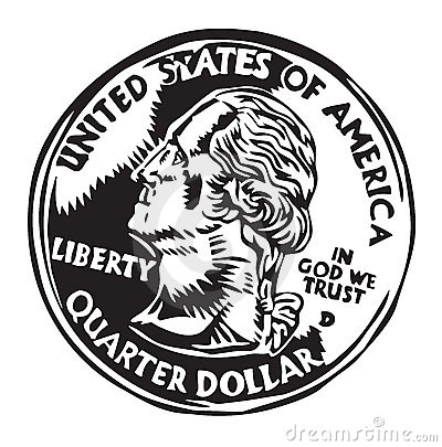 Quarter Dollar Coin Stock Photos   Image  14084063