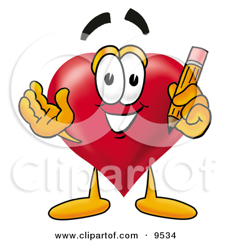 Royalty Free  Rf  Clipart Of Heart Cartoon Characters Illustrations