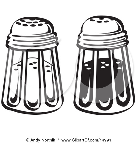 Salt And Pepper Shakers In A Diner Clipart Illustration By Andy