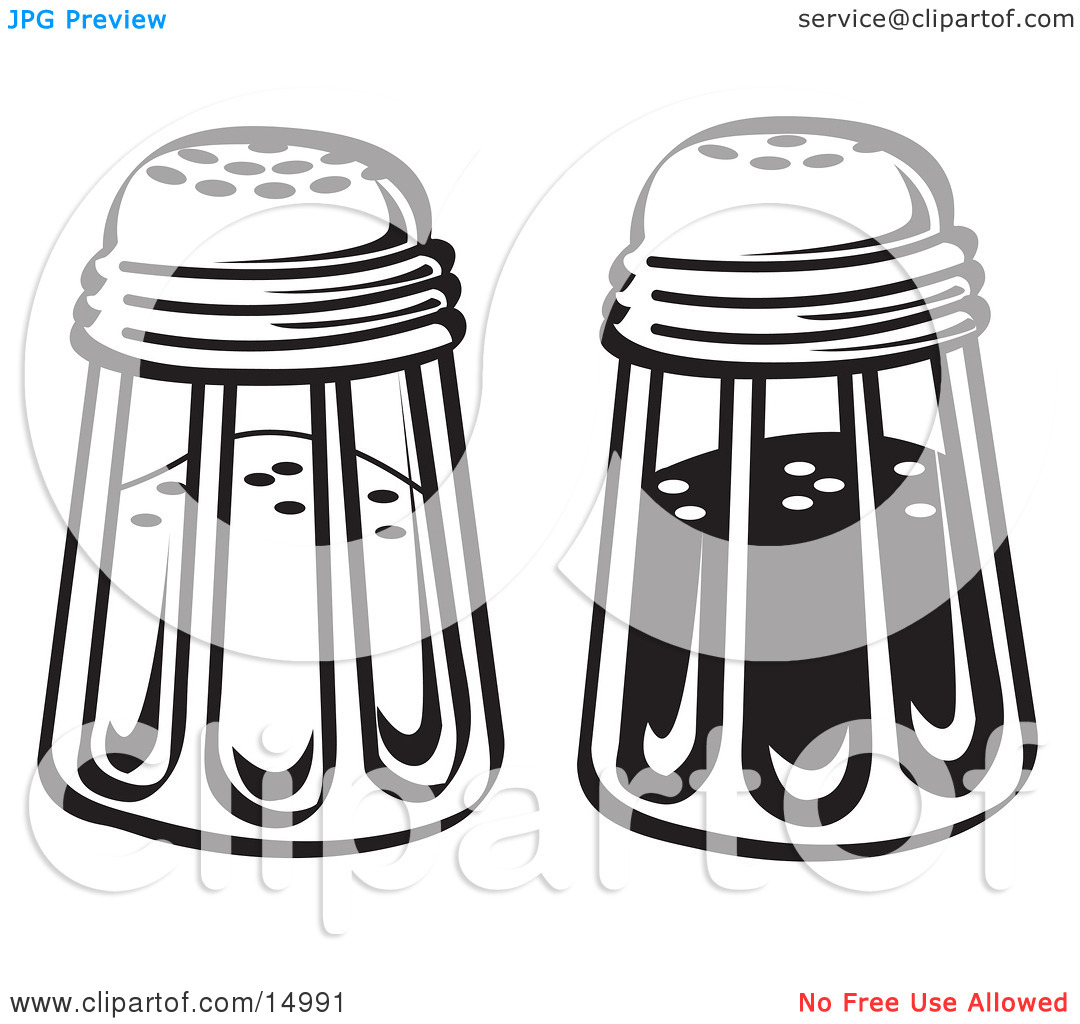 Salt And Pepper Shakers In A Diner Clipart Illustration By Andy