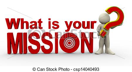 Stock Illustration Of 3d Man   What Is Your Mission   3d Illustration