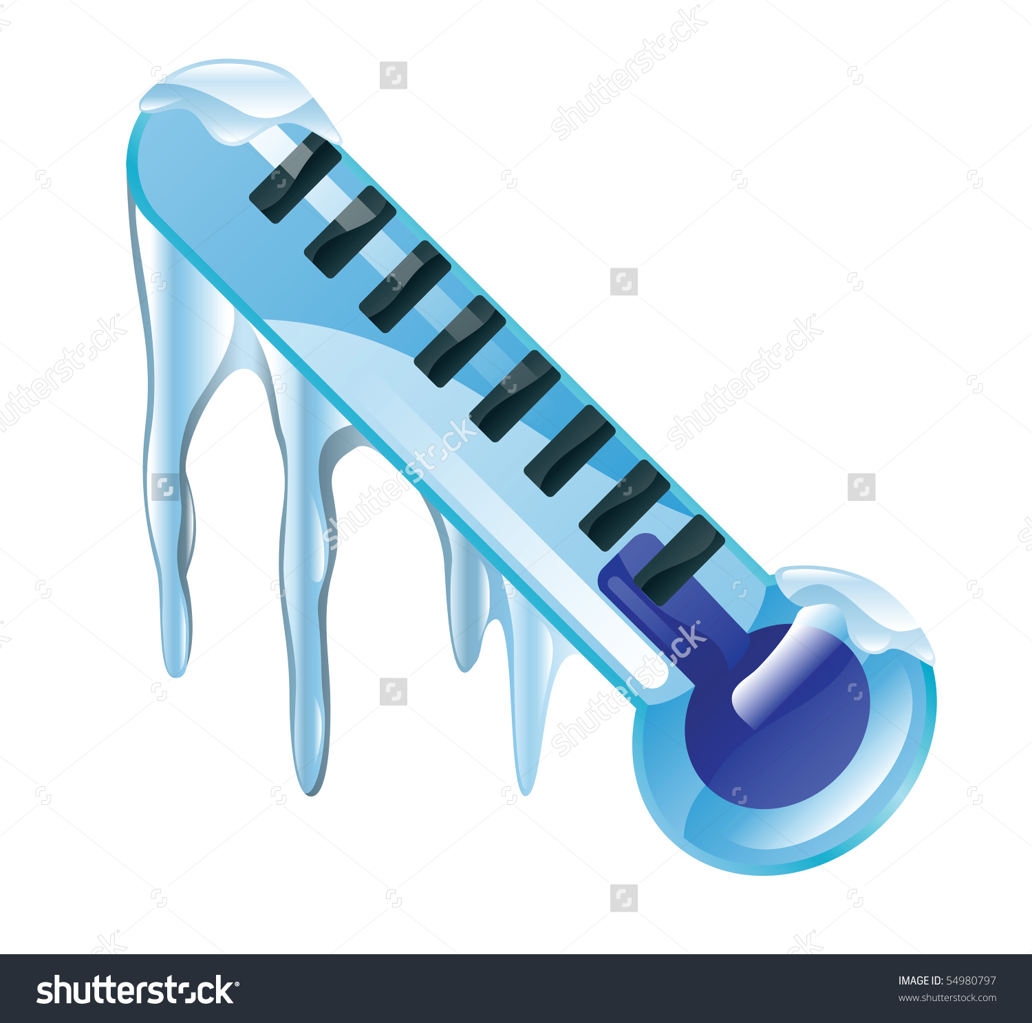 Weather Icon Clipart Freezing Cold Thermometer Illustration