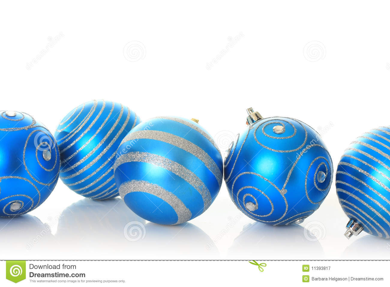 Blue Christmas Ornaments Royalty Free Stock Photography   Image    