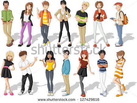 Cartoon People Stock Photos Images   Pictures   Shutterstock