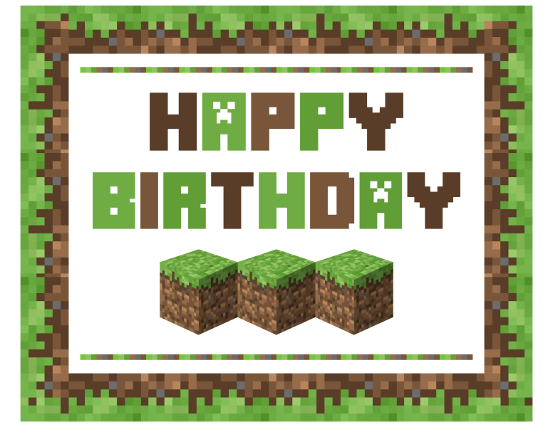 Download The Free Minecraft Printables Here