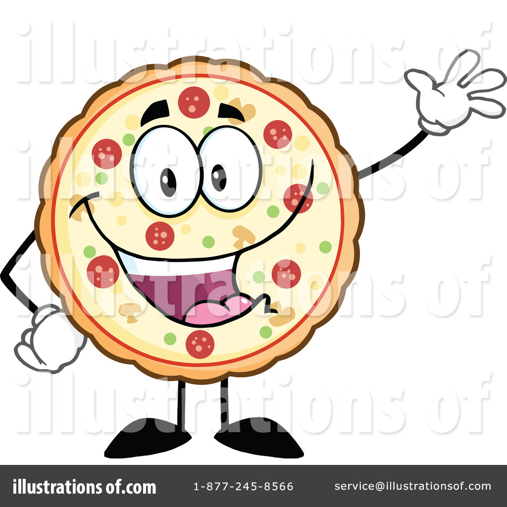 Free Cartoon Clipart Illustration Of A Hispanic Chef With A Pizza Pie