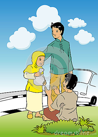 Giving Food To The Poor Clipart Giving Charity 27581789 Jpg