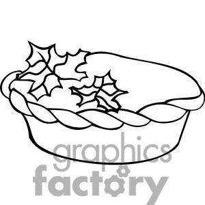 Royalty Free Pie Outline Clipart Image Picture Art   383025